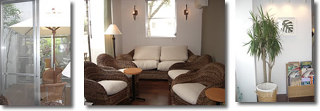 患者様の恐怖心をやわらげる待合室